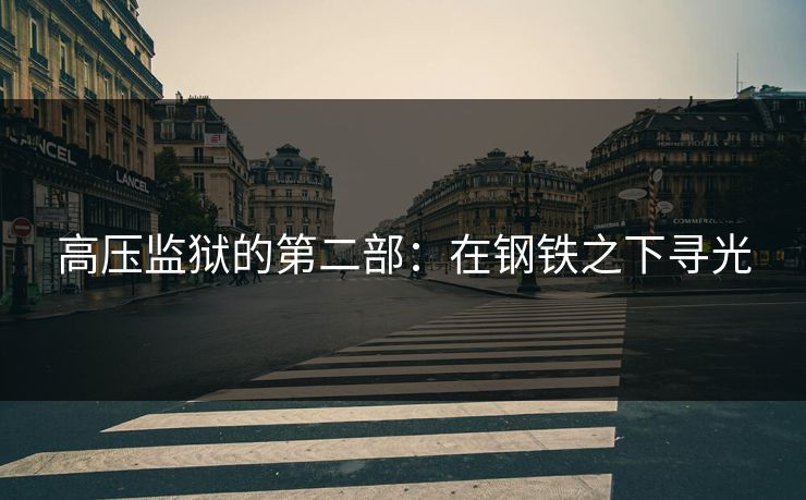 高压监狱的第二部：在钢铁之下寻光